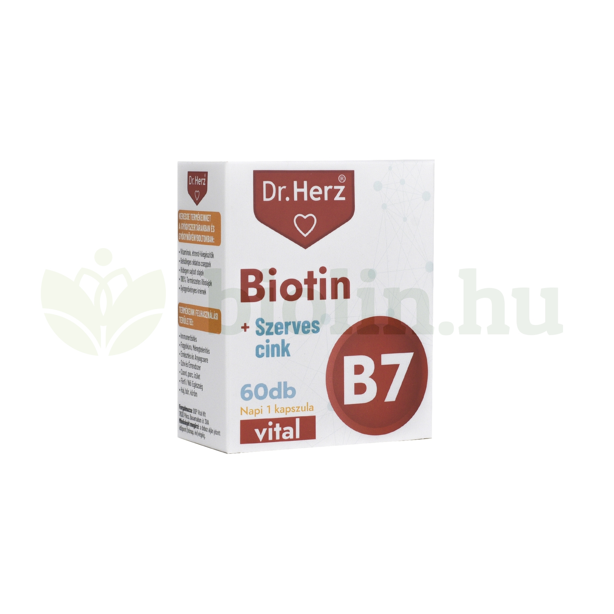 Dr Herz Biotin Szerves Cink Kapszula Db