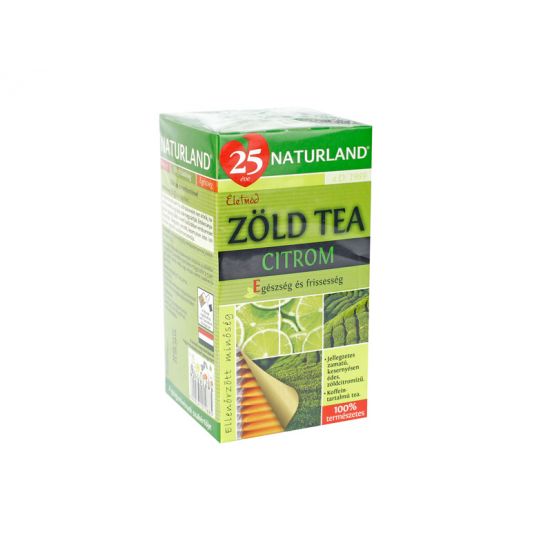  NATURLAND ZÖLD TEA CITROM ÍZESÍTÉSSEL 20DB NATURLAND ZÖLD TEA CITROM ÍZESÍTÉSSEL 20DB